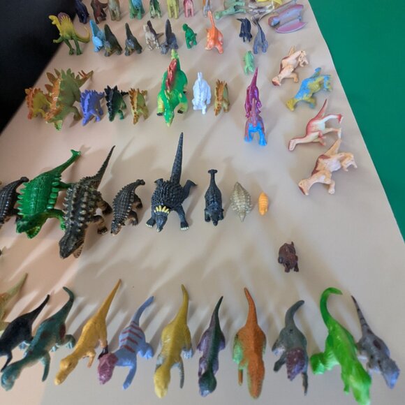 70+ Bundle of Rubber & Plastic Toy Dinosaurs - Picture 10 of 16